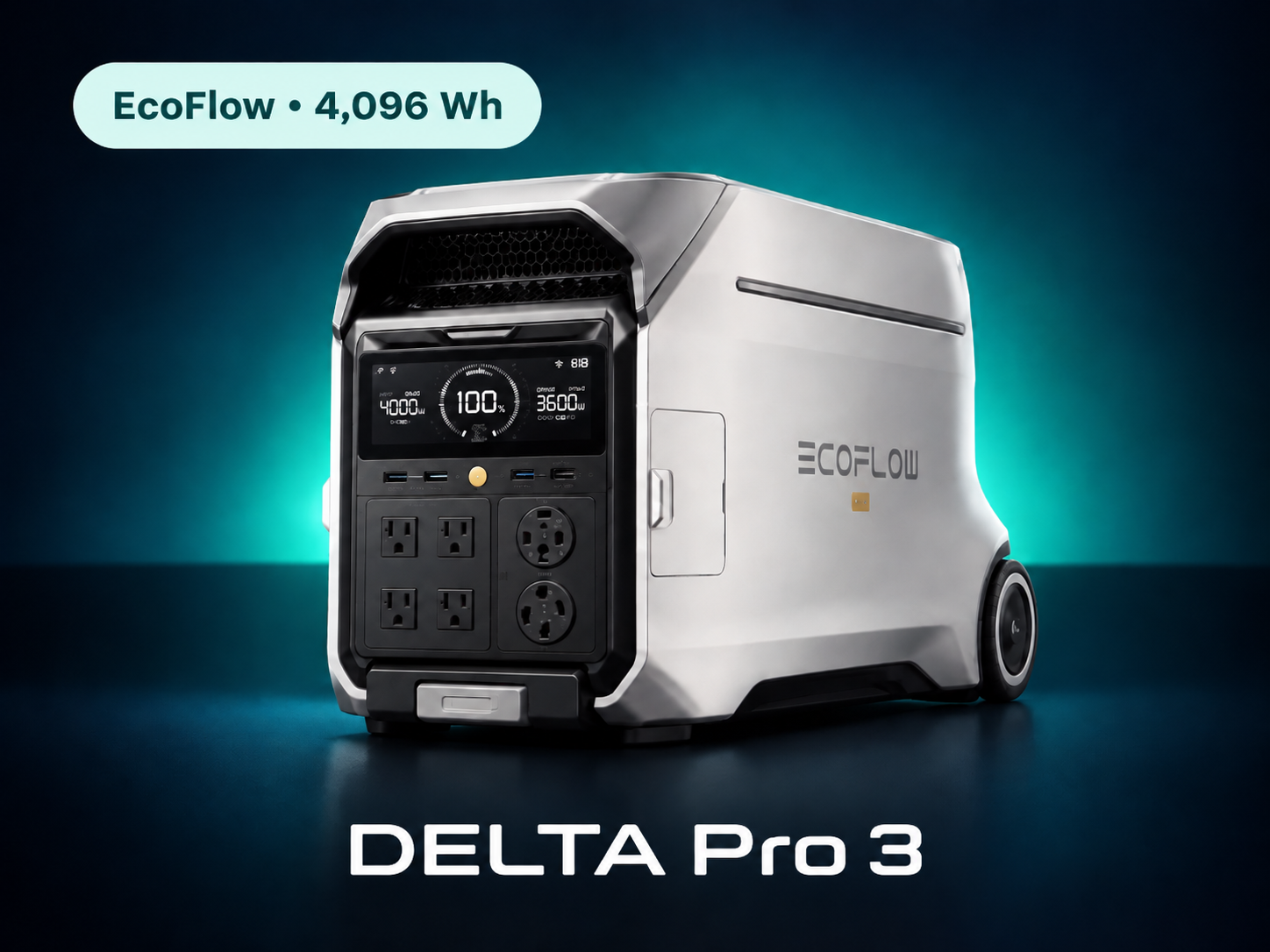 Promoción EcoFlow DELTA Pro 3 suministrada por Power Solar